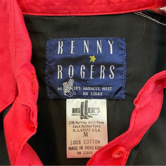 NWT Vintage 1980’s Kenny Rogers Western Shirt Aztec Shirt Size M - Picture 5 of 9